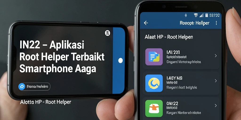 Antarmuka user-friendly IN22 yang memudahkan pengguna dalam melakukan rooting.