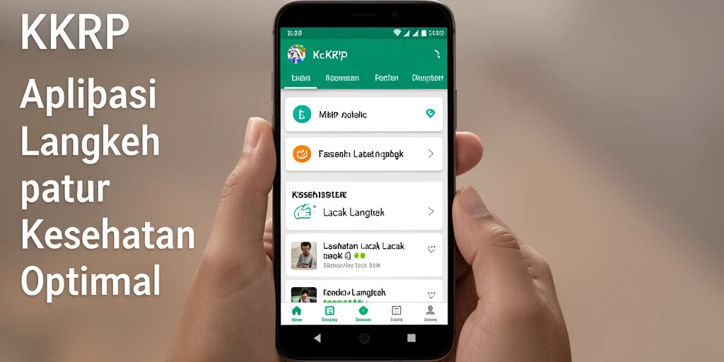 Tampilan antarmuka KKRP yang intuitif dan mudah digunakan.