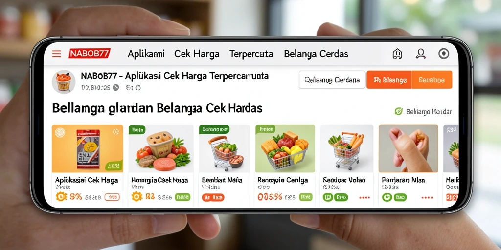 Tampilan antarmuka pengguna NABOB77 untuk cek harga produk.
