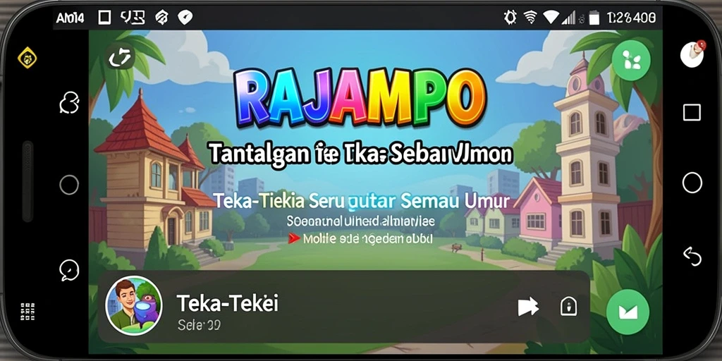 Tampilan antarmuka RAJAMPO yang menarik dan colorful.