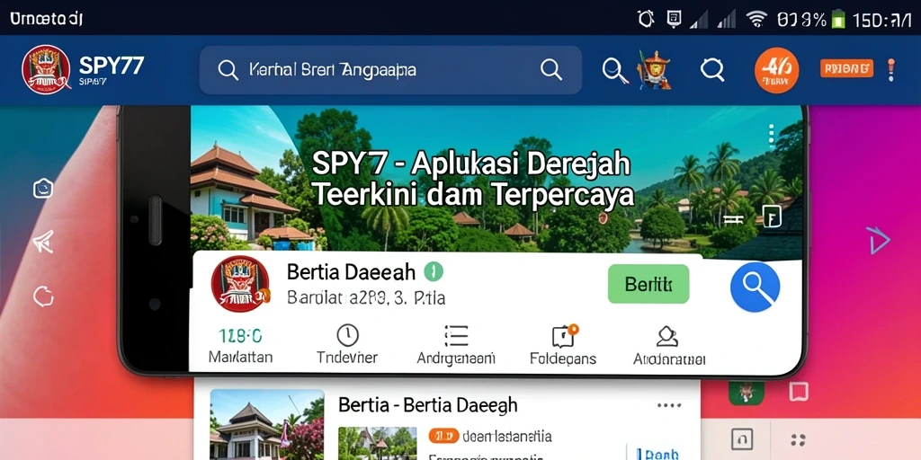 Tampilan antarmuka SPY77 yang menarik dan mudah digunakan.